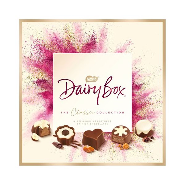Click for a bigger picture.Dairy Box Chocolates Bonbon Carton 162g 12