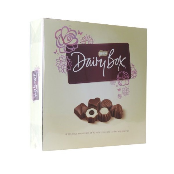 Click for a bigger picture.Dairy Box Chocolates Bonbon Carton 326g 12