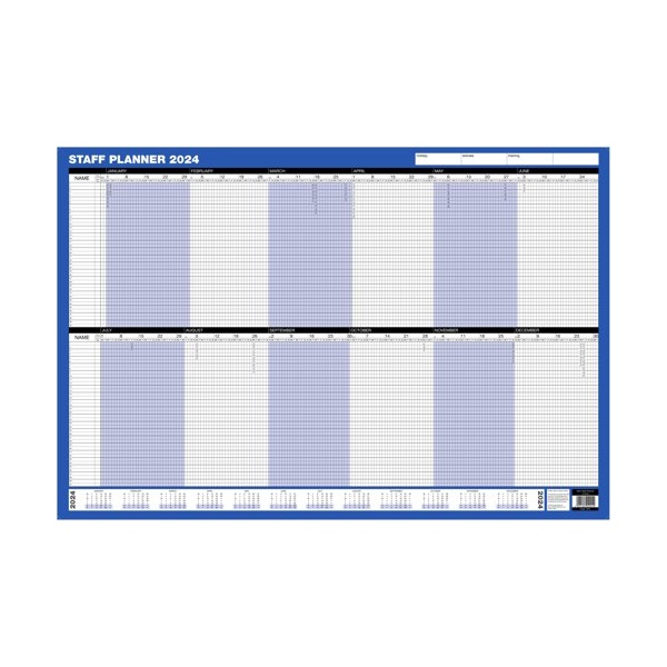 Click for a bigger picture.ValueX Staff Year Planner Unmounted 2024 -