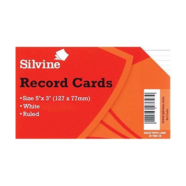 Click for a bigger picture.ValueX Record Cards Ruled 127x76mm White (