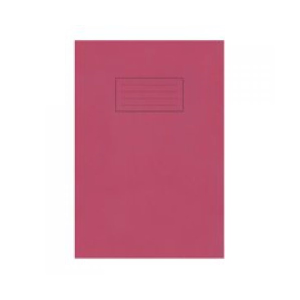 Click for a bigger picture.Silvine A4 Exercise Book Ruled Red 80 Page