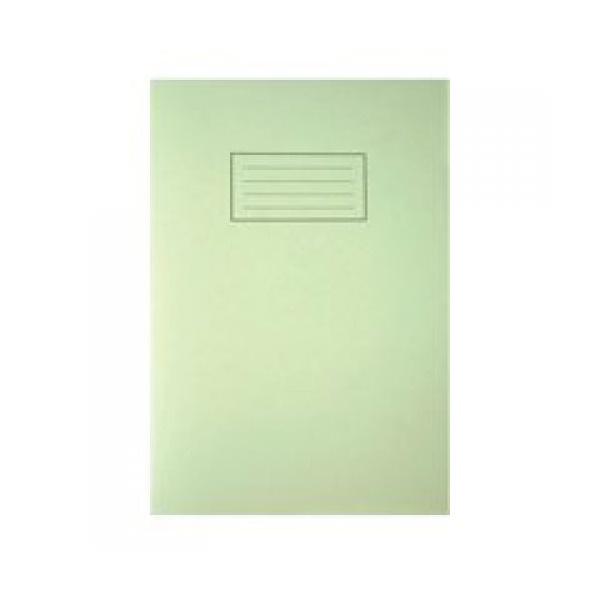 Click for a bigger picture.Silvine A4 Exercise Book Ruled Green 80 Pa