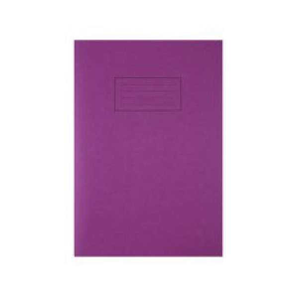 Click for a bigger picture.Silvine A4 Exercise Book Ruled Purple 80 P