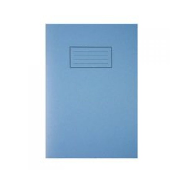 Click for a bigger picture.Silvine A4 Exercise Book Plain Blue 80 Pag