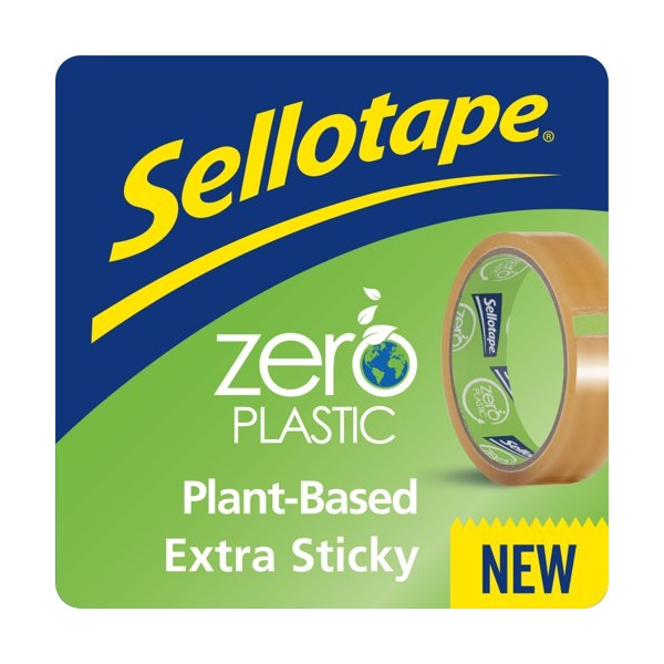 Click for a bigger picture.Sellotape Zero Plastic Plant Based Easy Te
