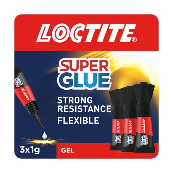 Click for a bigger picture.Loctite Super Glue Mini Trio Power Gel 3x1