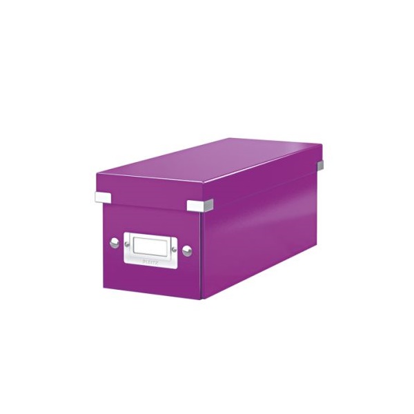 Click for a bigger picture.Leitz Click & Store CD Storage Box Purple