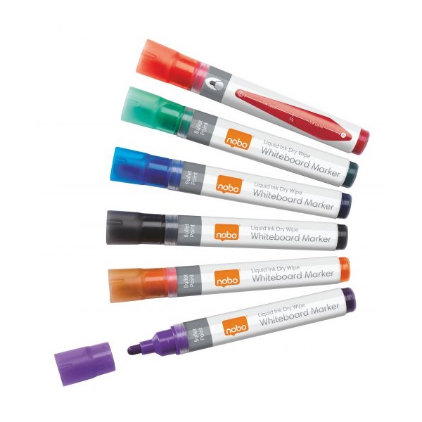 Click for a bigger picture.Nobo Liquid Ink Whiteboard Marker Bullet T