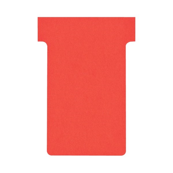 Click for a bigger picture.Nobo T-Cards A50 Size 2 Red (Pack 100) 200
