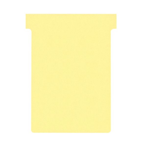 Click for a bigger picture.Nobo T-Cards A80 Size 3 Yellow (Pack 100)