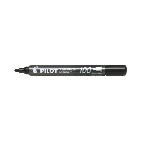 Click for a bigger picture.Pilot 100 Permanent Marker Bullet Tip 1mm