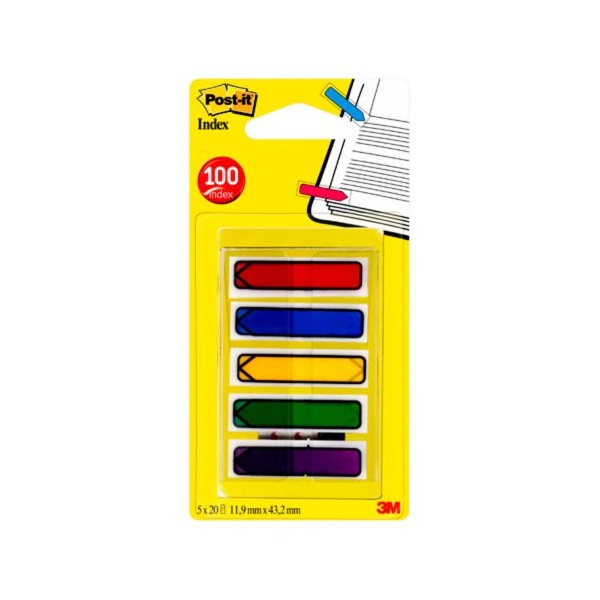Click for a bigger picture.Post-it Index Arrows Repositionable 12x43m