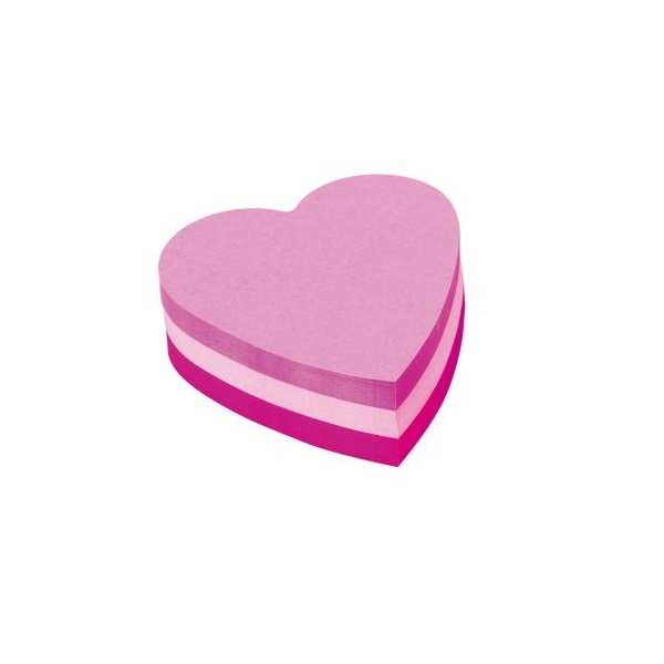 Click for a bigger picture.Post-it Heart Shaped Block Pad 70x70mm 225