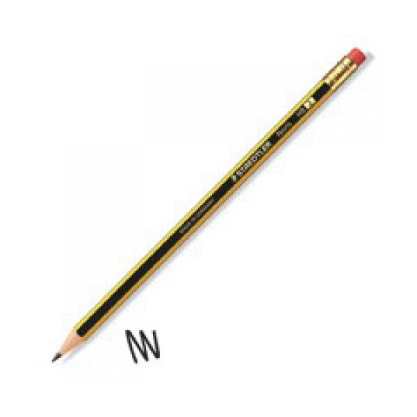 Click for a bigger picture.Staedtler Noris HB Pencil Rubber Tip Yello