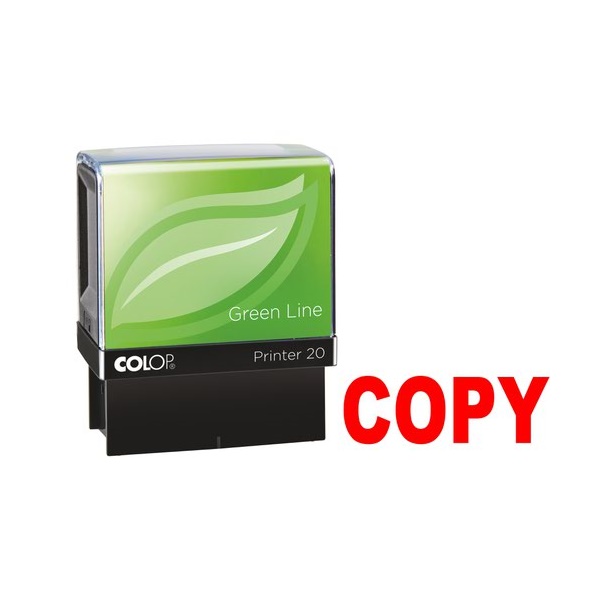 Click for a bigger picture.Colop Green Line P20 Self Inking Word Stam