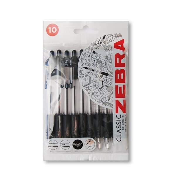 Click for a bigger picture.Zebra Z-Grip Retractable Ballpoint Pen 1.0