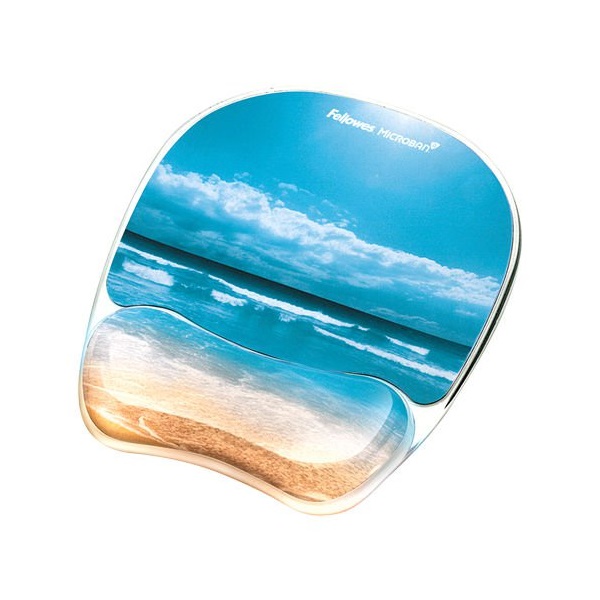 Click for a bigger picture.Fellowes Sandy Beach Mousepad Wrist Suppor