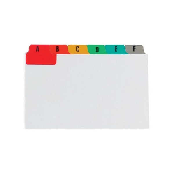 Click for a bigger picture.Concord Guide Cards A-Z 152x102mm White wi