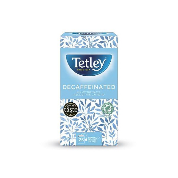 Click for a bigger picture.Tetley Decaf Tea Bags Individually Wrapped