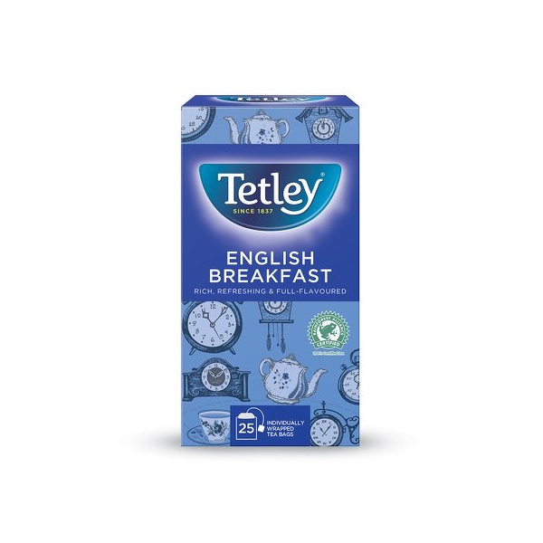 Click for a bigger picture.Tetley English Breakfast Tea Bags Individu