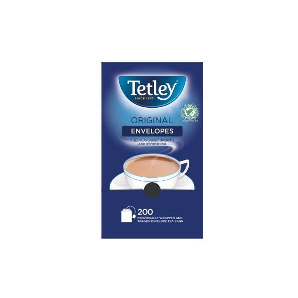 Click for a bigger picture.Tetley Orignal Tea Bags Indivually Wrapped