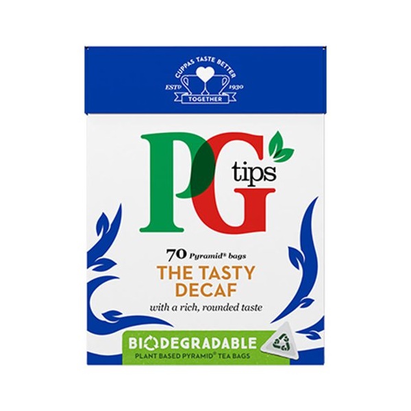 Click for a bigger picture.PG Tips Decaf Tea Pyramid Bags (Pack 70) -