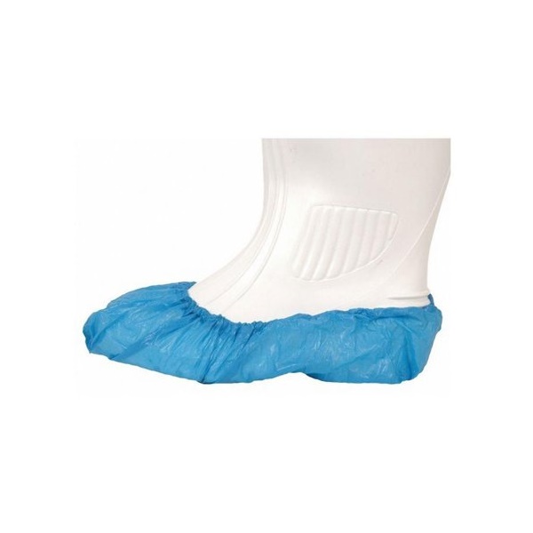 Click for a bigger picture.Overshoes 16 Inch (41cm) Polythene Blue (P