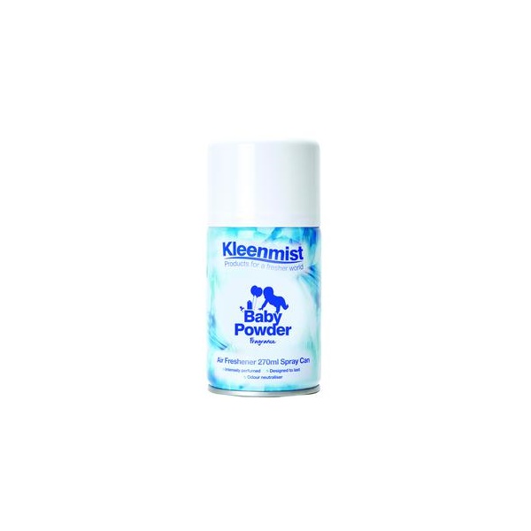 Click for a bigger picture.Kleenmist Aerosol Refill 270ml Baby Powder