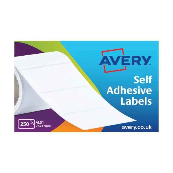 Click for a bigger picture.Avery Address Label Roll 76x37mm White (Pa