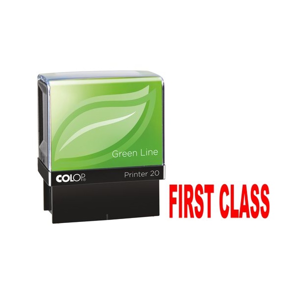 Click for a bigger picture.Colop Printer 20 L04 1ST CLASS Green Line