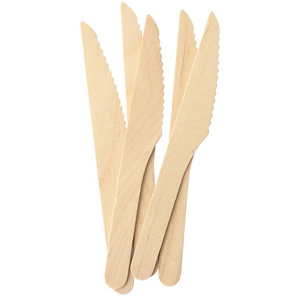Click for a bigger picture.Caterpack Natural Birchwood Knives (Pack 1