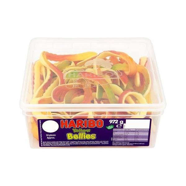 Click for a bigger picture.Haribo Yellow Bellies Sweets (Tub 768g) -