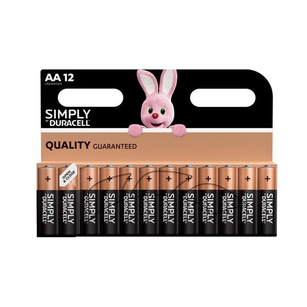 Click for a bigger picture.Duracell Simply AA Alkaline Batteries (Pac