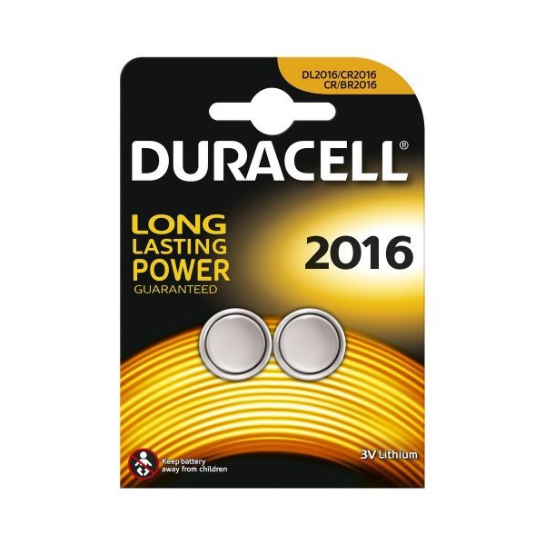 Click for a bigger picture.Duracell Lithium Coin Batteries 3V 2016 (P