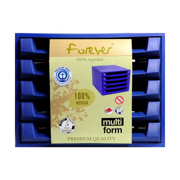 Click for a bigger picture.Forever The Box 5 Drawer Set Open Cobalt B