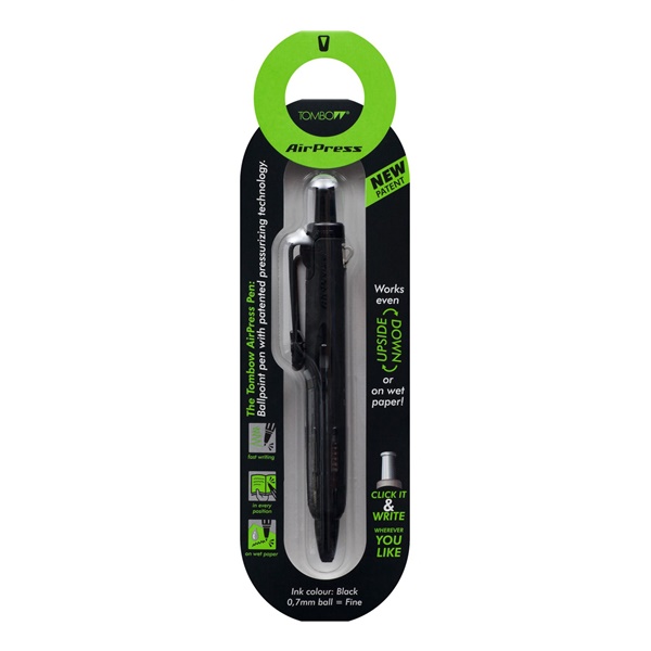 Click for a bigger picture.Tombow AirPress Retractable Ballpoint Pen