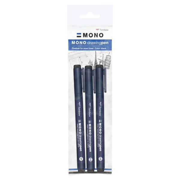 Click for a bigger picture.Tombow MONO Fineliner Drawing Pen 0.24mm/0