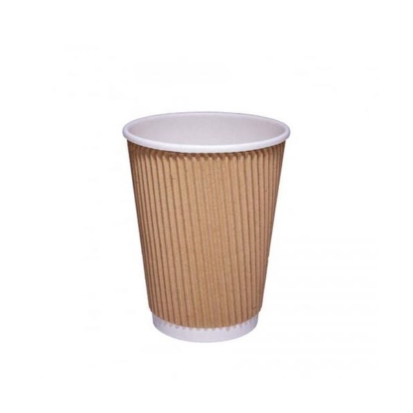 Click for a bigger picture.ValueX Hot Drink Cup Kraft Ripple 12oz (Pa
