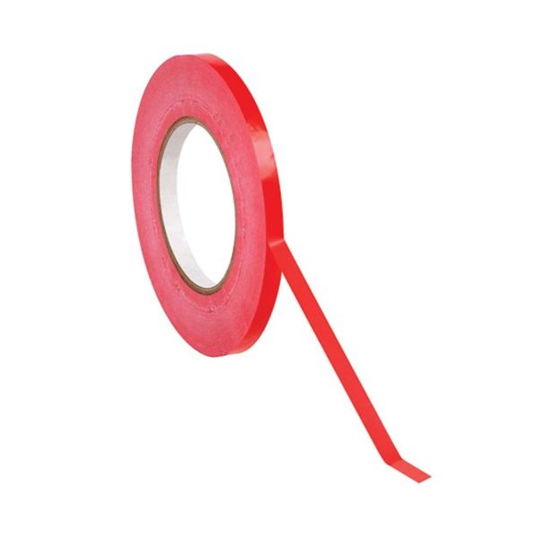 Click for a bigger picture.ValueX PVC Bag Neck Tape 9mmx66m Red (Pack