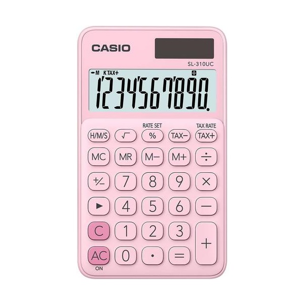 Click for a bigger picture.Casio SL-310 Pocket Calculator Pink SL-310