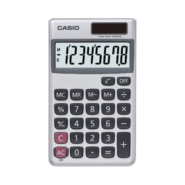 Click for a bigger picture.Casio SL-300SV 8 Digit Pocket Calculator S