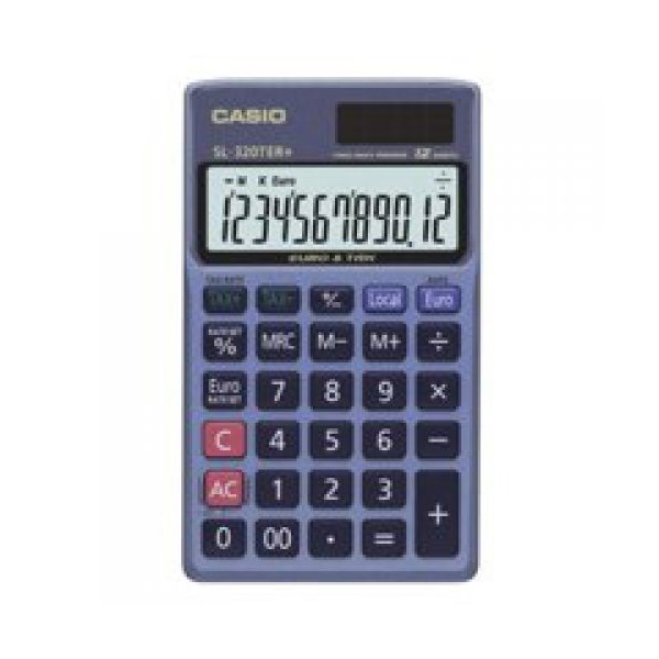 Click for a bigger picture.Casio SL-320TER 12 Digit Pocket Calculator