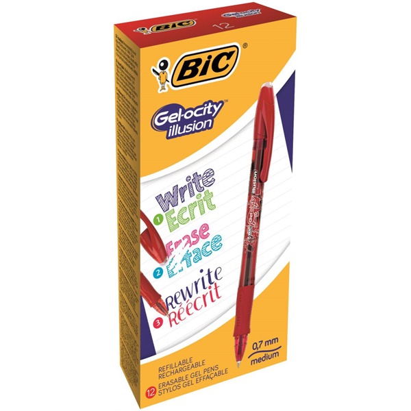 Click for a bigger picture.Bic Gel-ocity Illusion Erasable Gel Roller