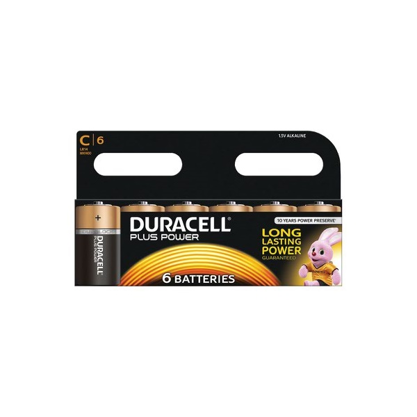 Click for a bigger picture.Duracell Plus C Alkaline Batteries (Pack 6