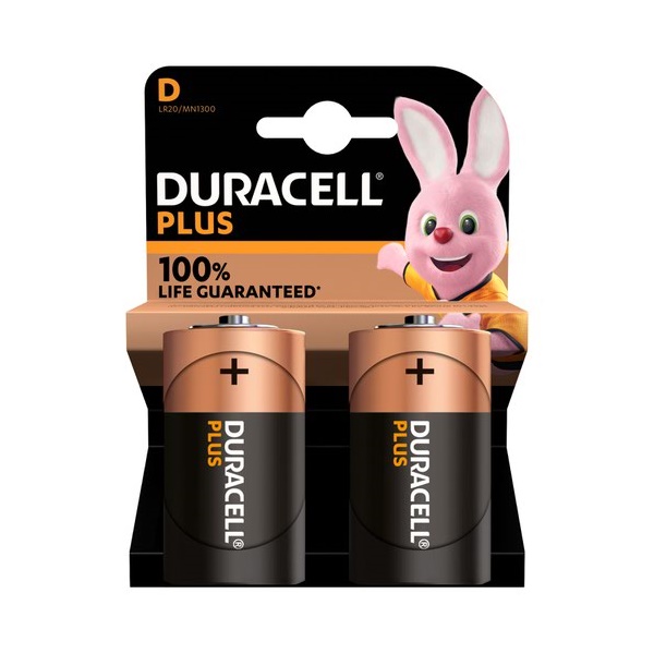 Click for a bigger picture.Duracell Plus D Alkaline Batteries (Pack 2