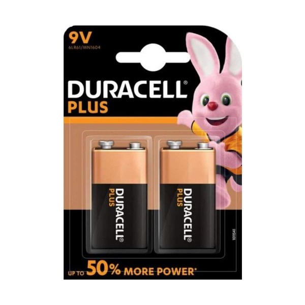 Click for a bigger picture.Duracell Plus 9V Alkaline Batteries (Pack
