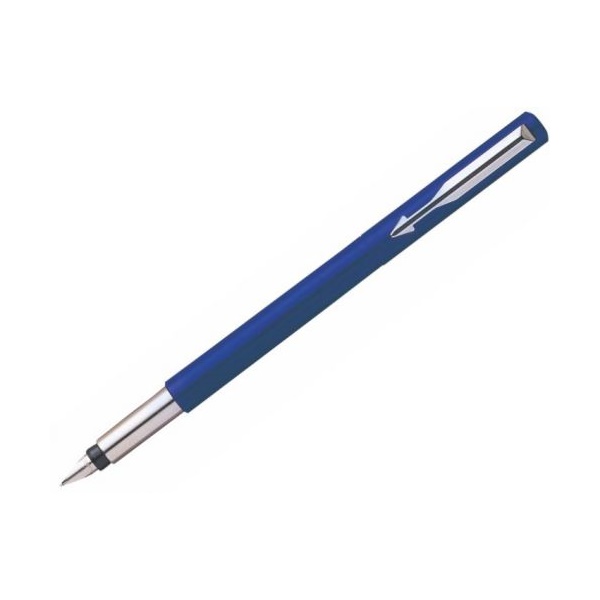 Click for a bigger picture.Parker Vector Fountain Pen Blue/Stainless