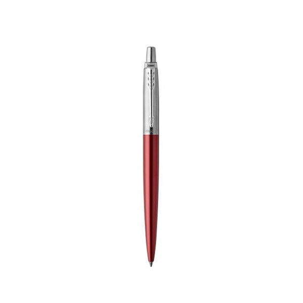 Click for a bigger picture.Parker Jotter Ballpoint Pen Red/Chrome Bar