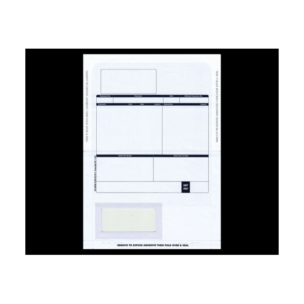 Click for a bigger picture.Sage Compatible 1 Part Payslip Mailer Tape