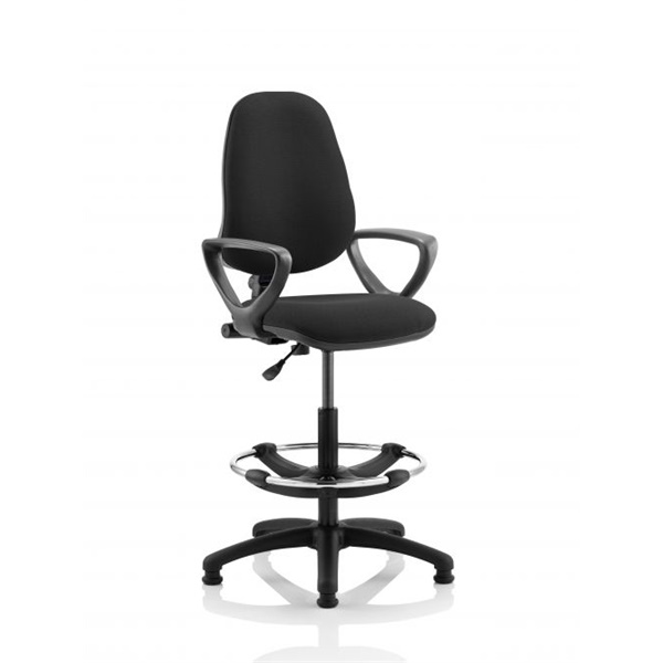 Click for a bigger picture.Eclipse Plus I Black Chair With Loop Arms